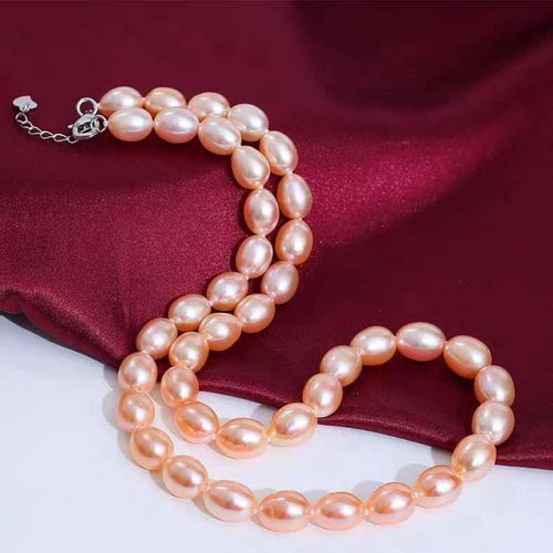 天然精品強(qiáng)光米形珍珠項(xiàng)鏈女簡(jiǎn)約純銀女款珠寶首飾送媽媽長(zhǎng)輩禮物